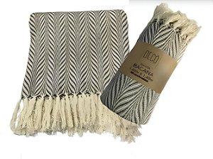 MANTA DECORATIVA FENIX EM ALGODAO 1,45 GRAY
