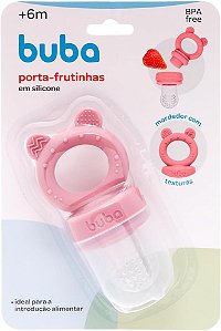 PORTA-FRUTINHAS EM SILICONE URSINHO ROSA BUBA