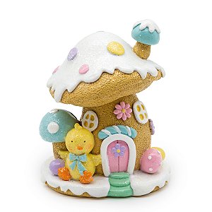 ESCULTURA CASINHA DECOR COM PATINHO - LINHA COOKIE 12cm
