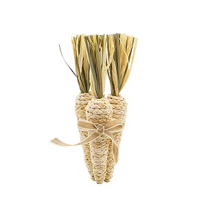 CENOURA DECORATIVA EM JUTA COM 3UN - 27cm