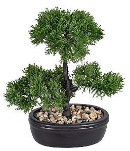 ARVORE PERMANENTE BONSAI X3 VERDE  32CM