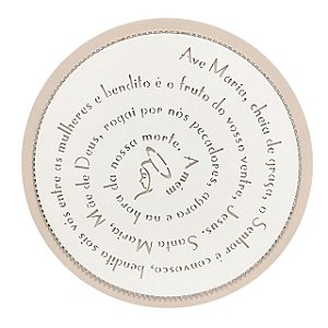 QUADRO MANDALA DECORATIVA DUPLO AVE MARIA C STRASS 33CM