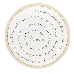 QUADRO MANDALA DECORATIVA DUPLO PAI NOSSO C/ STRASS RENOIR