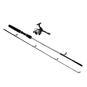 COMBO SABRE VARA 1,5 + MOLINETE 142M.2 PT CINZA E PRETO