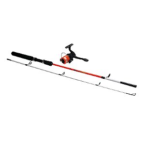 COMBO SABRE VARA 1,5 + MOLINETE 142M.2 PT LARANJA E BRANCO
