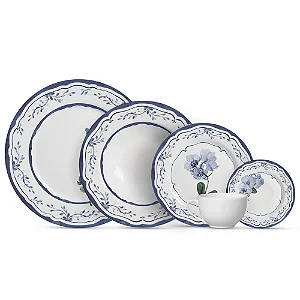 APARELHO DE JANTAR 20 PCS VALENCIA C/ XIC. BRANCA ALLEANZA