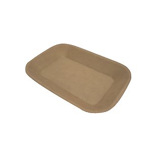 BANDEJA 21x30 EM COURO SINTETICO BEGE