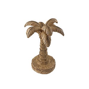 COQUEIRO DECORATIVO 21X5 CM EM RESINA MARROM