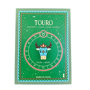 Caixa Livro P Touro signos em MDF