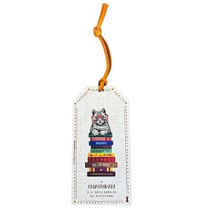 Tag Gato Livros Amanhã te Conto um Segredo em MDF