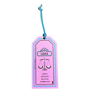 Tag Libra signos Amanhã te Conto um Segredo em MDF