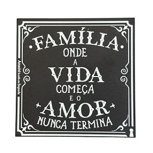 Ima Porta Copo Familia Vida Amor Amanha te conto um segredo