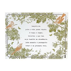 Quadro Box Inspire-se Amanha te Conto um Segredo em MDF 30x40