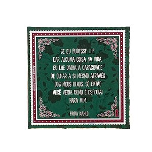 QUADRO BOX FRIDA ESPECIAL PARA MIM EM MDF 12x12