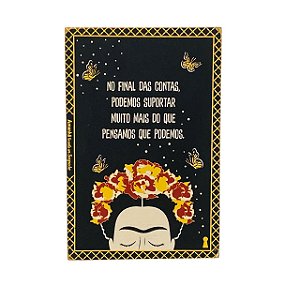 QUADRO BOX FRIDA SUPORTAR AMANHA TE CONTO UM SEGREDO 10X15