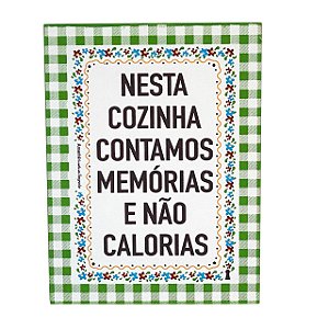 Quadro Box Contamos Memorias em MDF 15X20