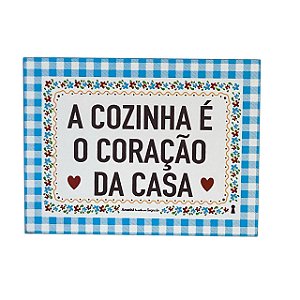 Quadro Box Cozinha Coracao da Casa em MDF 15x20
