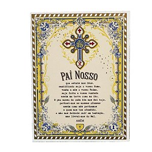 Quadro Box Pai Nosso em MDF Amanha te Conto um Segredo 15x20