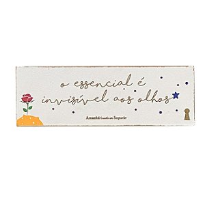 QUADRO BOX ESSENCIAL PEQUENO PRINCIPE EM MDF 4x12