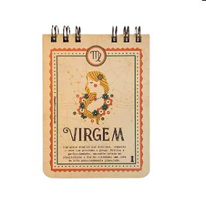 Caderneta P Virgem signos 15,2X 21,8 - 80Fls Sem Pauta