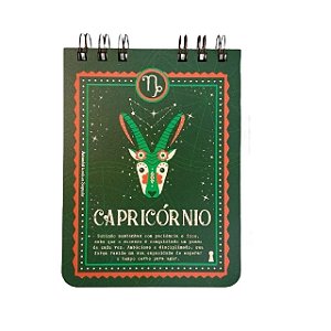 Caderneta P Capricornio signos 15,2X 21,8 - 80Fls Sem Pauta