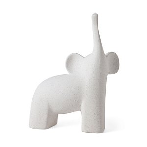 ESCULTURA ELEFANTE DECORATIVA EM CERAMICA MART - 32,5CM