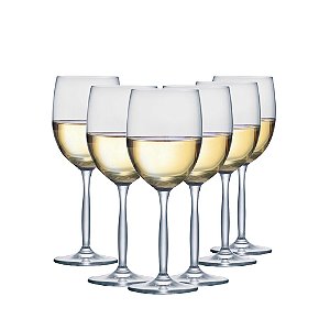 JG 6 TACAS DE CRISTAL VINHO BRANCO RITZENHOFF