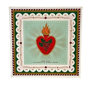 Quadro Box  Sagrado coracao em MDF 40x40