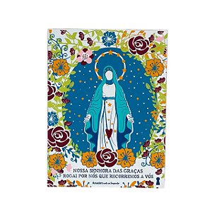 Quadro Box Nossa Senhora das Gracas em MDF 15x20