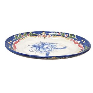 CENTRO DE MESA OVAL EM CERAMICA MADALENA LUIZ SALVADOR