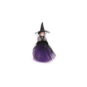 BRUXA  RUBINA ROXA DECORATIVA HALLOWEEN 25CM