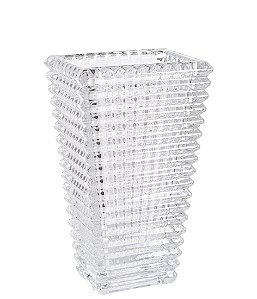VASO DE VIDRO 18CM TRANSPARENTE GRILLO
