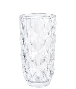 VASO DE VIDRO 23CM TRANSPARENTE GRILLO