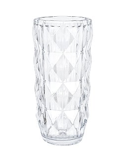 VASO DE VIDRO 28CM TRANSPARENTE GRILLO