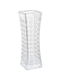 VASO DE VIDRO TRANSPARENTE  18 CM GRILLO