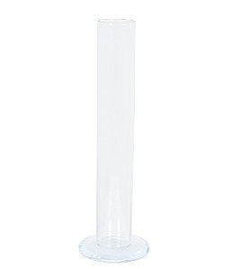 VASO DE VIDRO TRANSPARENTE 23x3,5 CM GRILLO