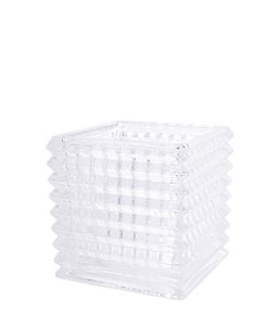 VASO DE VIDRO TRANSPARENTE 11,5x11 CM GRILLO