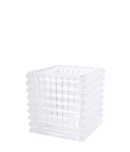 VASO DE VIDRO TRANSPARENTE 9x9 CM GRILLO