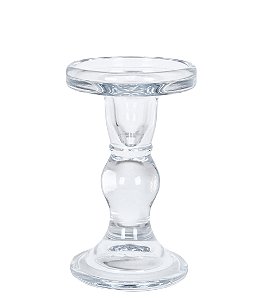 VASO DE VIDRO TIPO CASTICAL TRANSPARENTE 14CM GRILLO