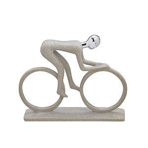 ESCULTURA DECORATIVA BICICLETA 18,5x23 CM ESPRESSIONE