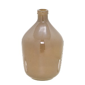 VASO DECORATIVO EM VIDRO 38CM MARROM ESPRESSIONE