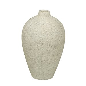 VASO DECORATIVO EM CERÂMICA 28,5 CM AREIA ESPRESSIONE