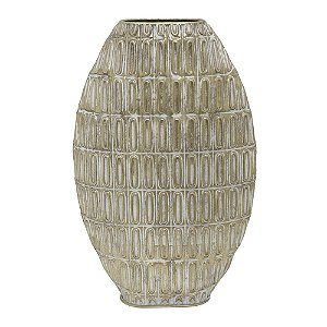VASO DECORATIVO METAL 48,5CM DOURADO ENVELHECIDO ESPRESSIONE