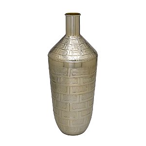 VASO DECORATIVO FERRO 52CM ESPRESSIONE DOURADO
