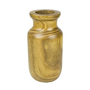 VASO DECORATIVO EM MADEIRA LUCATTI 32X16 CM