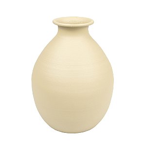 VASO DECORATIVO DE METAL AREIA 17X13 CM LUCATTI