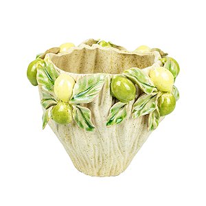 VASO EM CERAMICA LIMOES SICILIANO 16CM LUCATTI