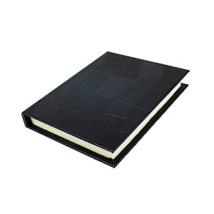 CAIXA LIVRO EM MADEIRA E PU P 26X21 CM LUCATTI
