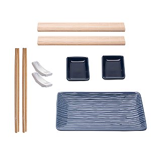 CONJUNTO 9 PECAS PARA SUSHI YUKI BAMBU LYOR