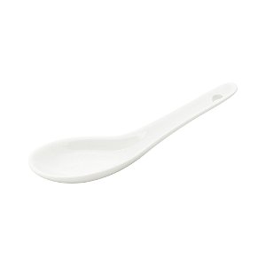 CONJUNTO 6 COLHERES P/FINGER FOOD PORCELANA 12x13x4,5cm LYOR